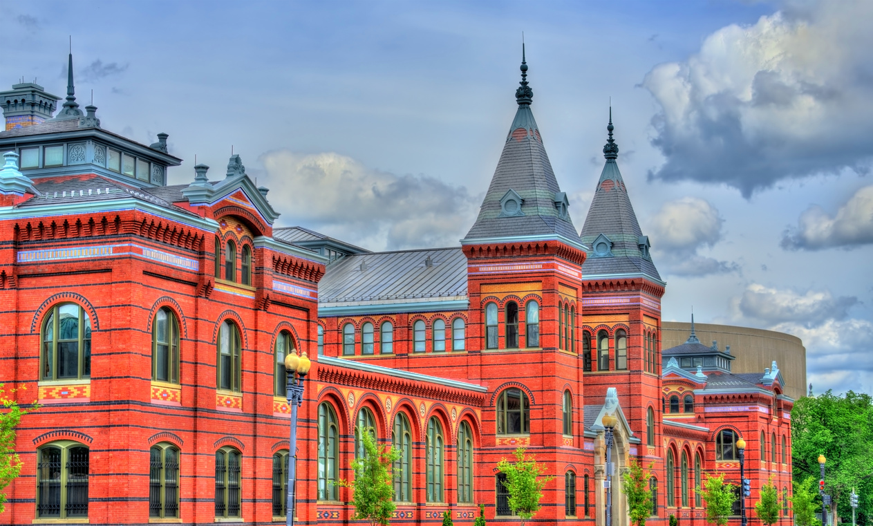 Arts and Industries Building of the Smithsonian Museums in Washington